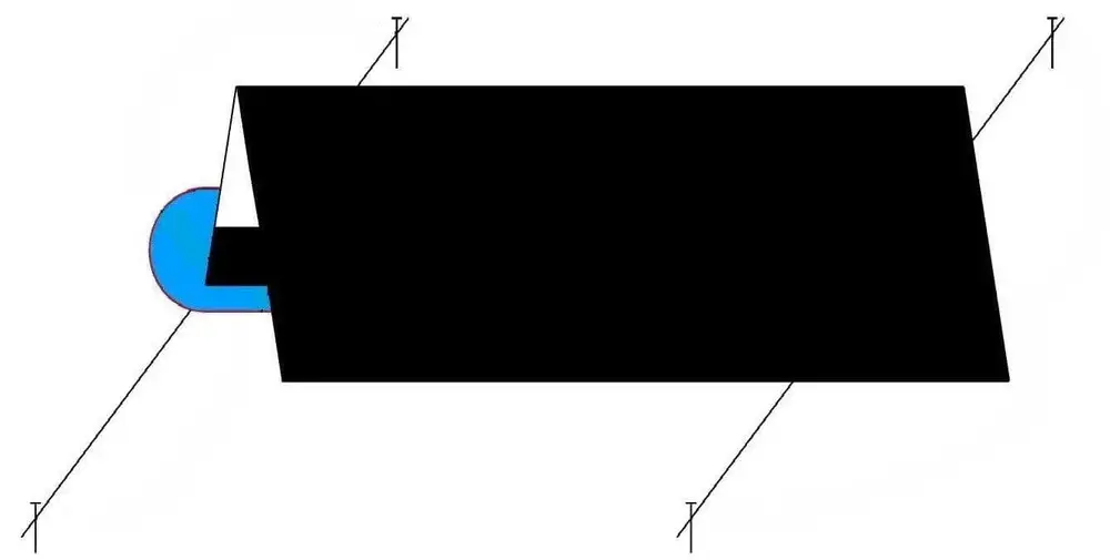 Schéma étape 5 — Folding the screen in half on itself