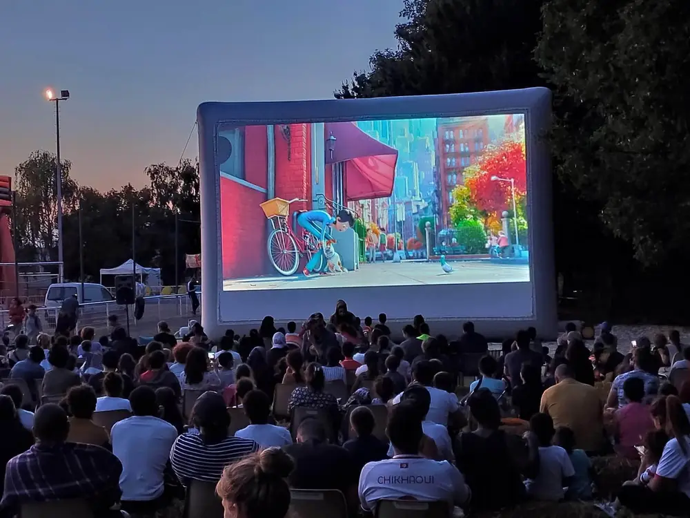 Événement cinéma plein air nocturne