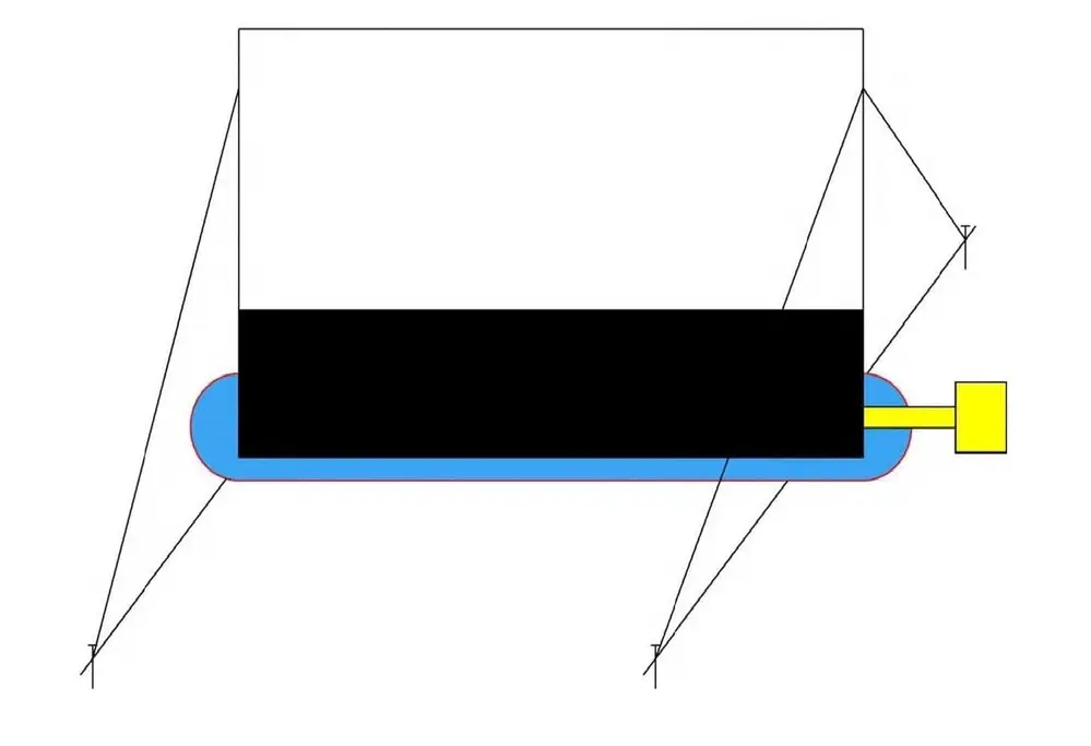 Schéma étape 7 — Activate blower - display straightens out