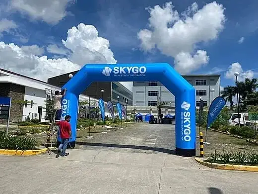 Arche gonflable publicitaire SKYGO