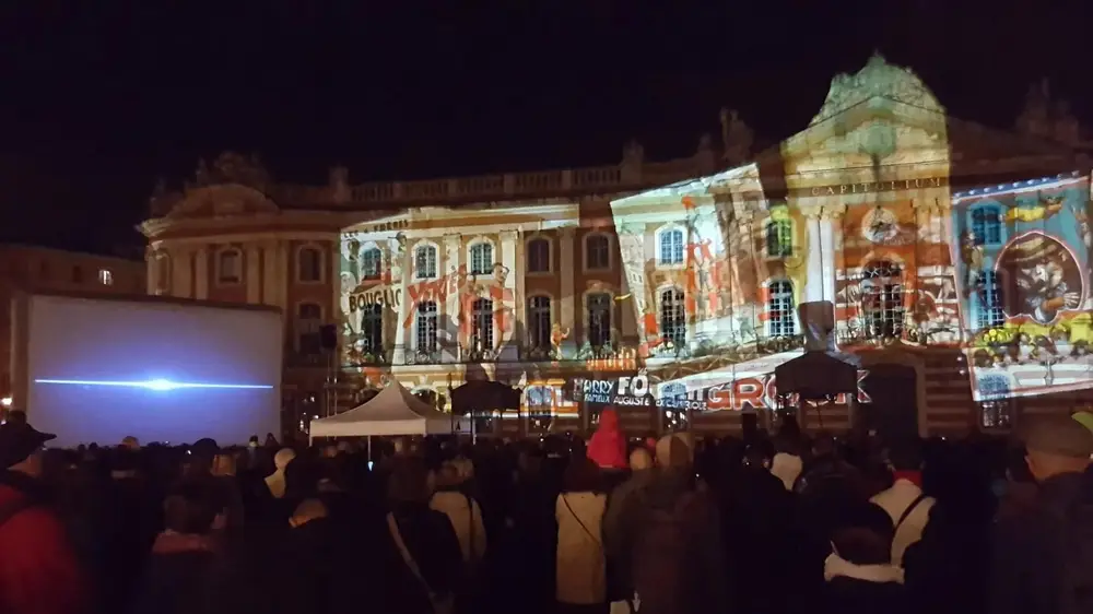 Projection en plein air à Toulouse