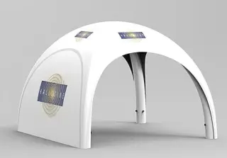 Black X Hallucine Inflatable Tent with Logo