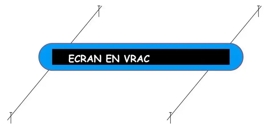 Schéma étape 3 — Deploying the screen on the floor