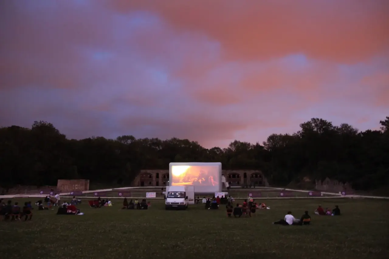 "Hallucine" Outdoor Movie Screening on an Inflatable Screen at Sunset