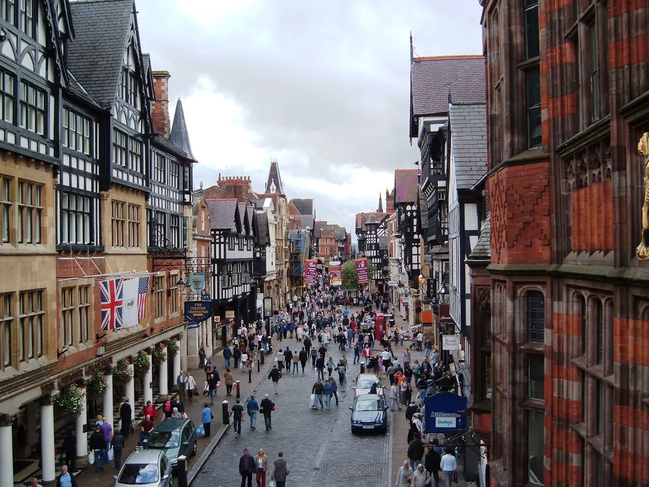 Cheshire — Chester. City center