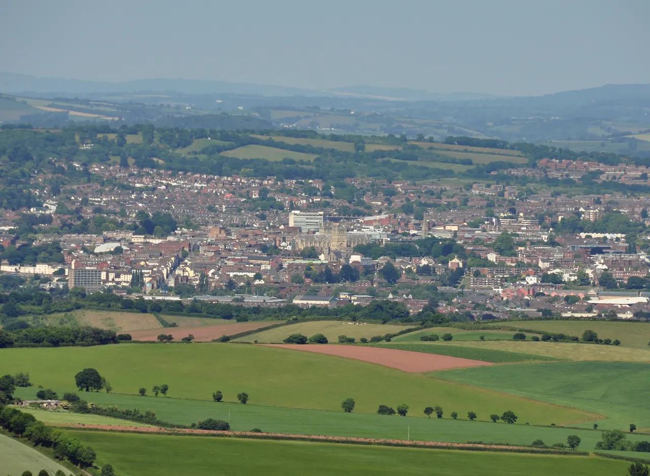 Exeter — Exeter from Haldon