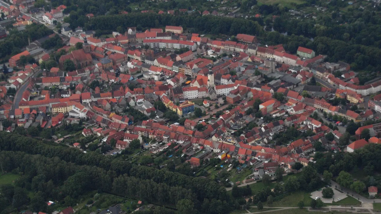 Gardelegen — Gardelegen, Luftaufnahme